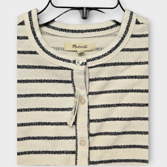 MADEWELL Split-Crewneck Cardigan Tank Top in Lighthouse NWT - Picture 5 of 8